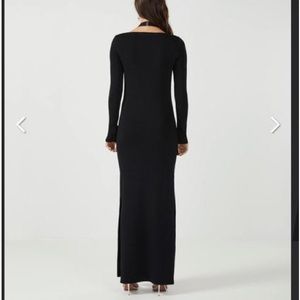 Black Long Sleeve Gown New With Tags
